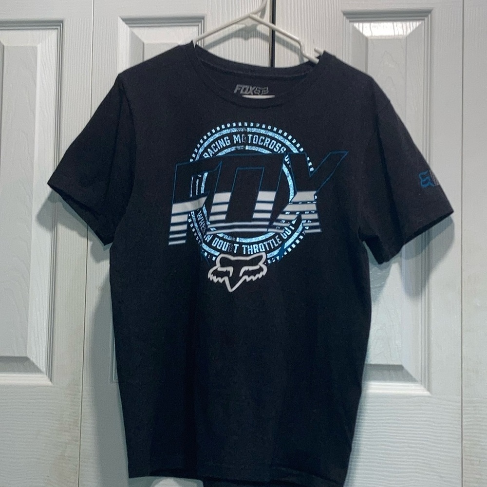 Men fox racing tee gray sizeM